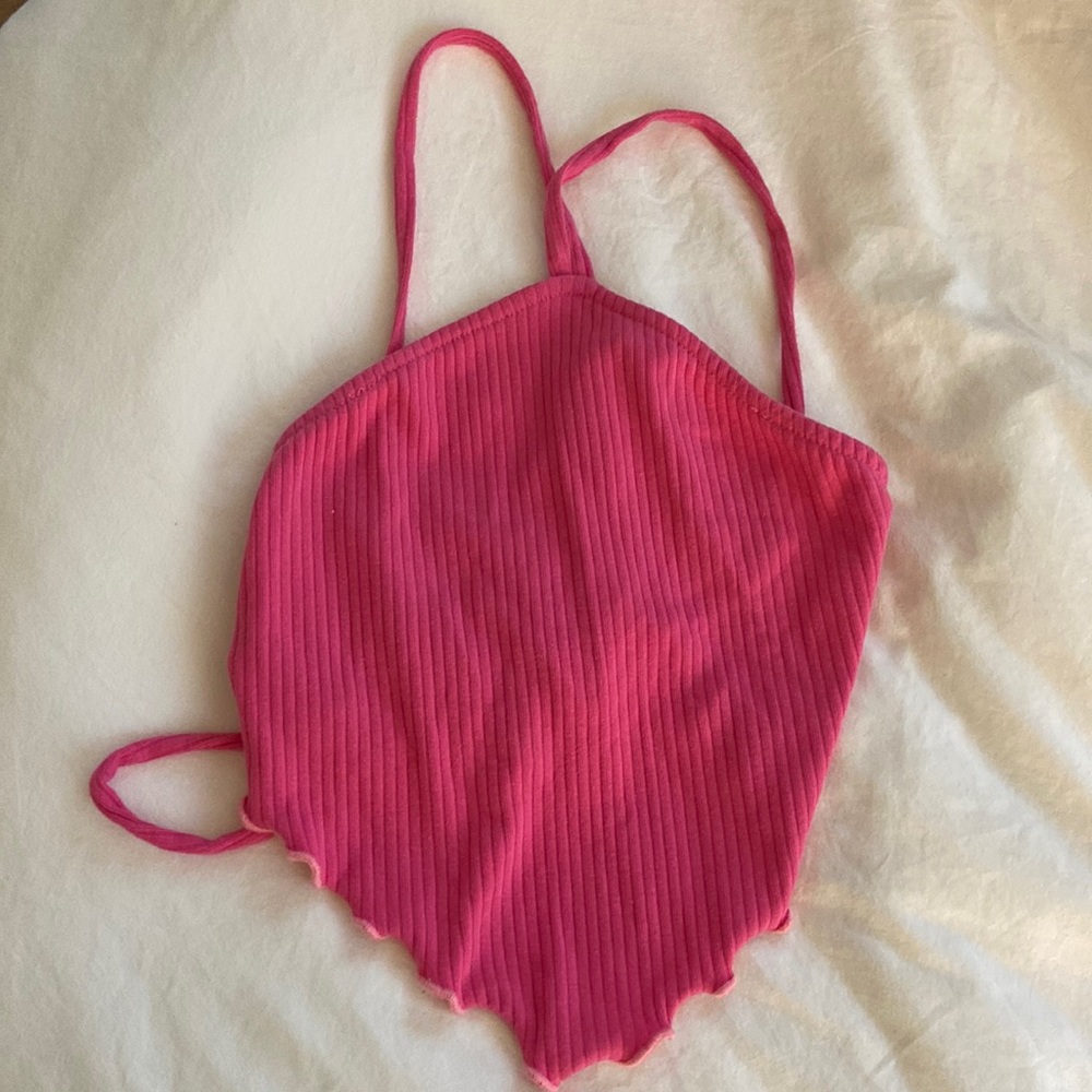 Open Back Halter Top